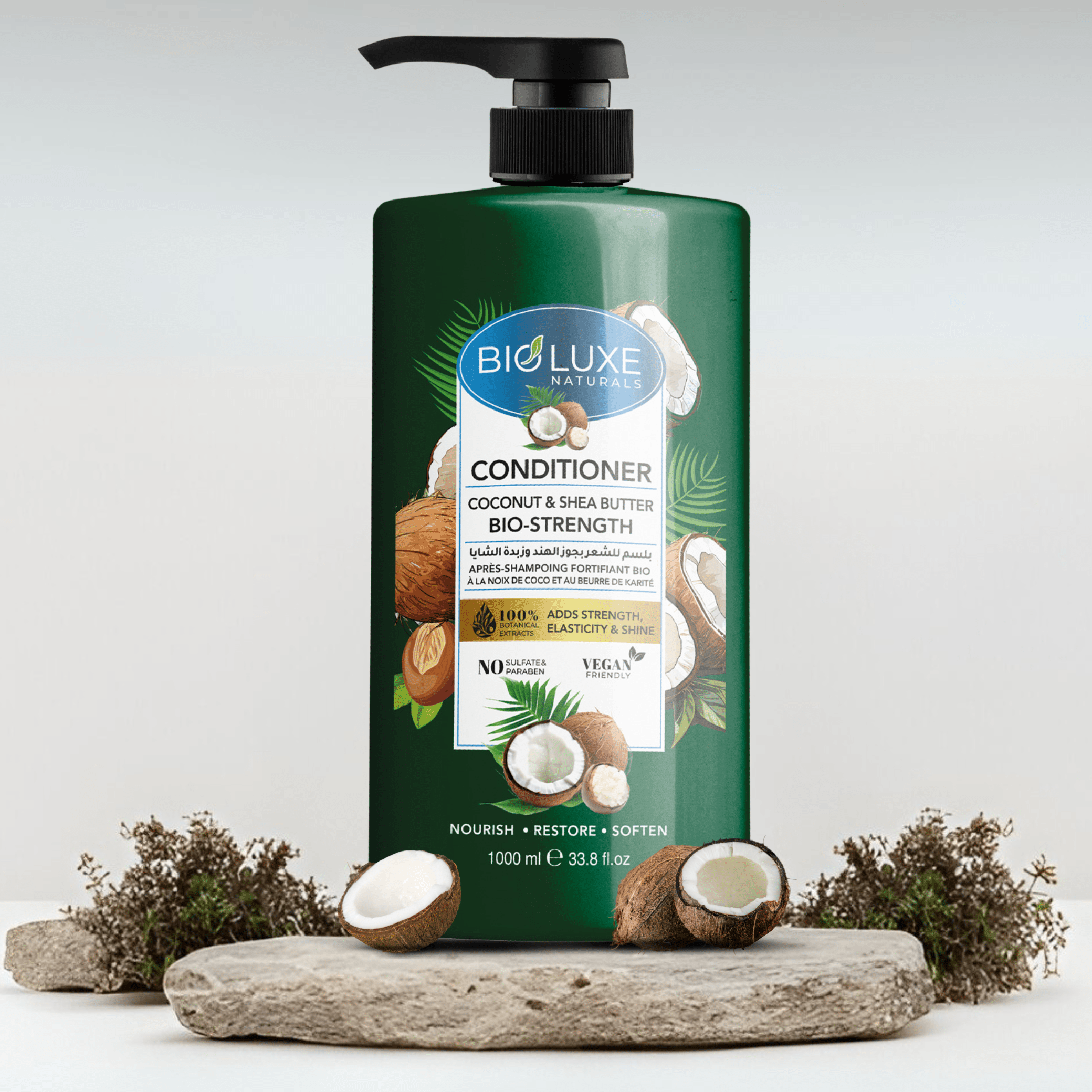 COCONUT & SHEA BUTTER BIO- STRENGHT CONDITIONER Bioluxe 1000ML