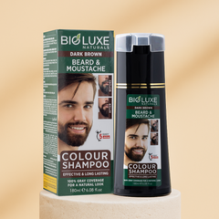 BEARD & MOUSTACHE COLOR SHAMPOO DARK BROWN 180ML