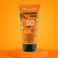 BIOLUXE SUNSCREEN CREAM SPF50+ CARROT SEED & VITAMIN C 150G