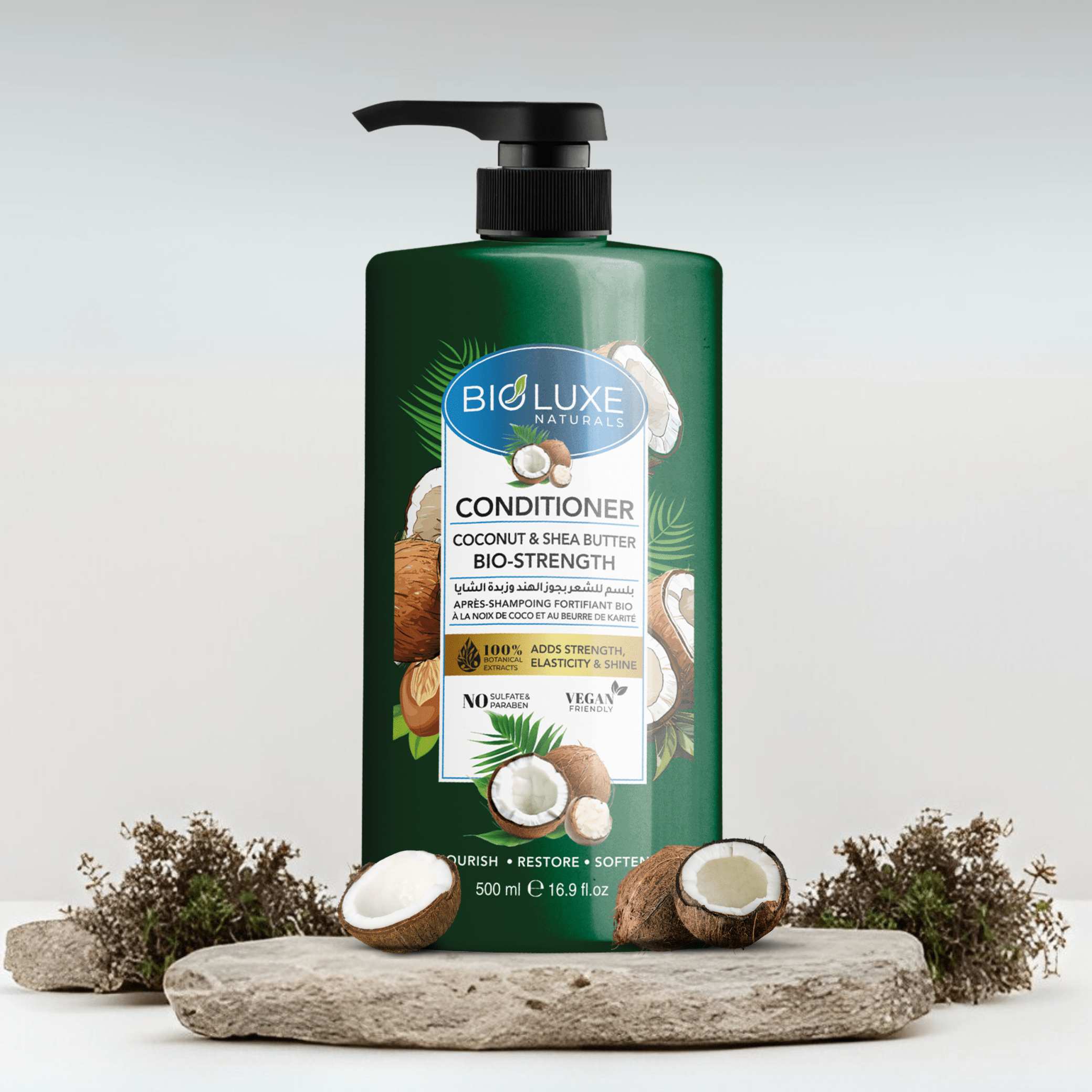 COCONUT & SHEA BUTTER BIO- STRENGHT CONDITIONER Bioluxe 500ML