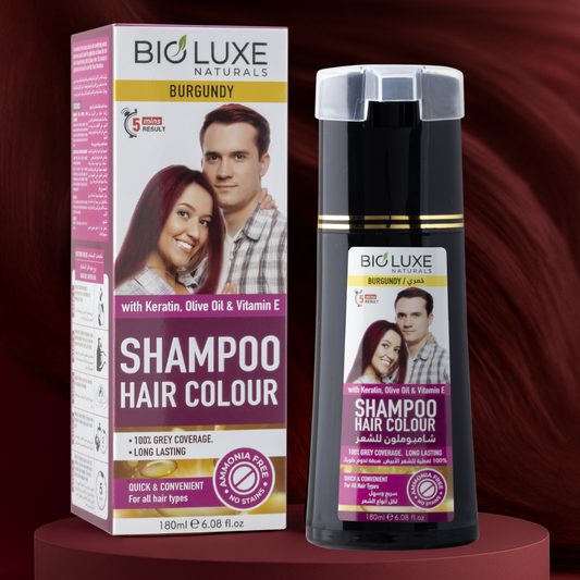 HAIR COLOUR SHAMPOO BURGUNDY 180ML 