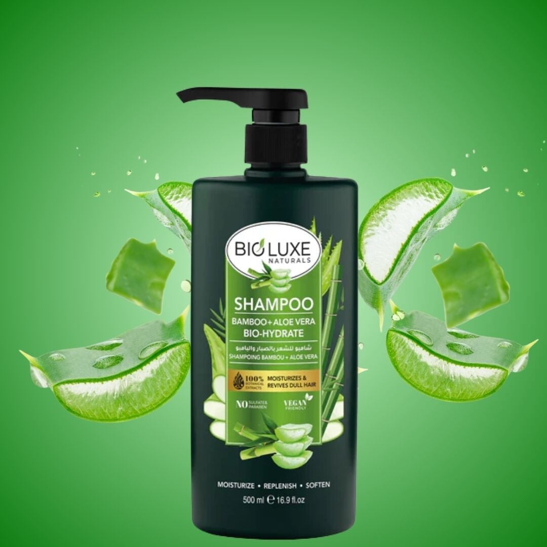 BOMBOO + ALOE VERA BIO- HYDRATE SHAMPOO Bioluxe 500ML 